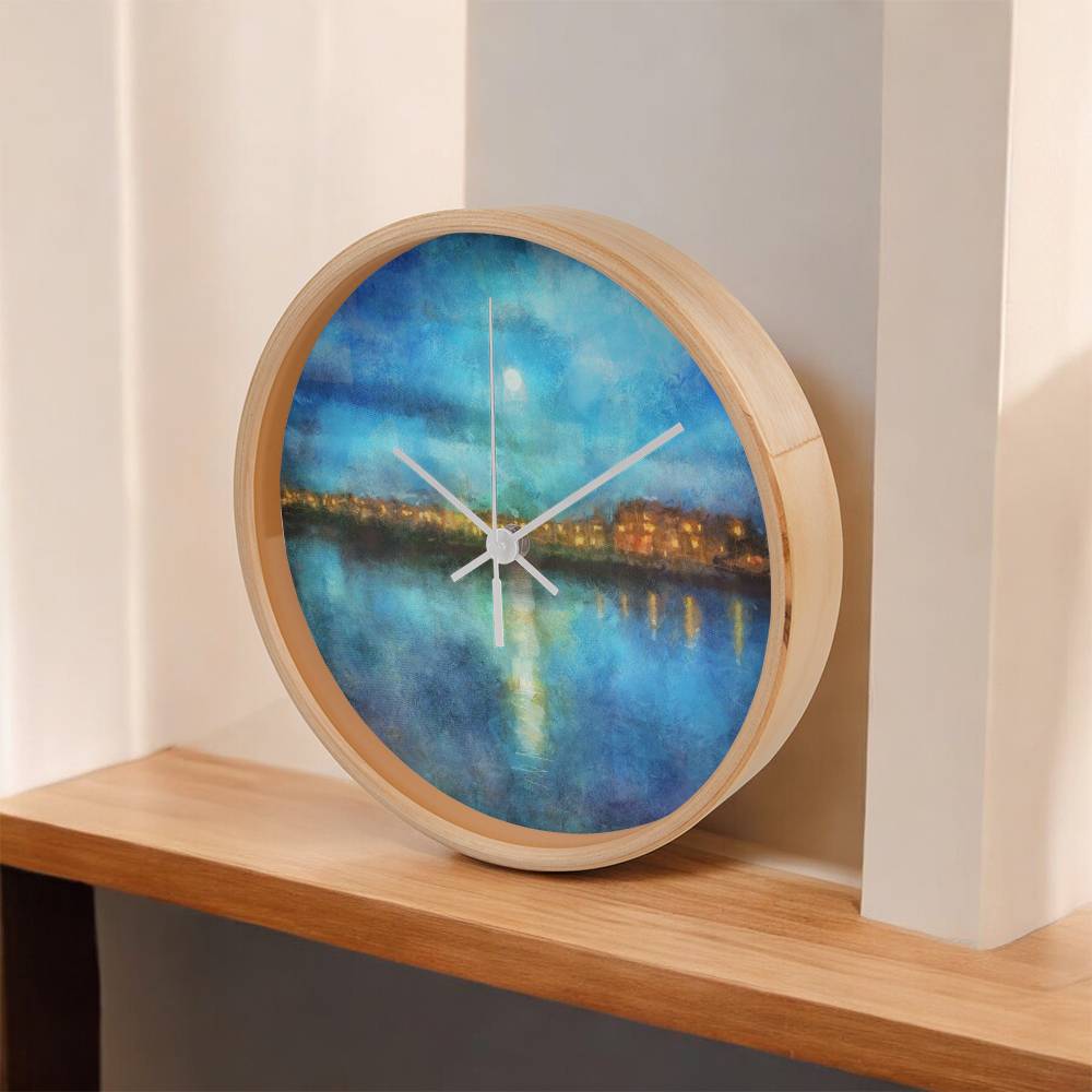 Portobello Moonlight | Wall Art Clock | Scotland