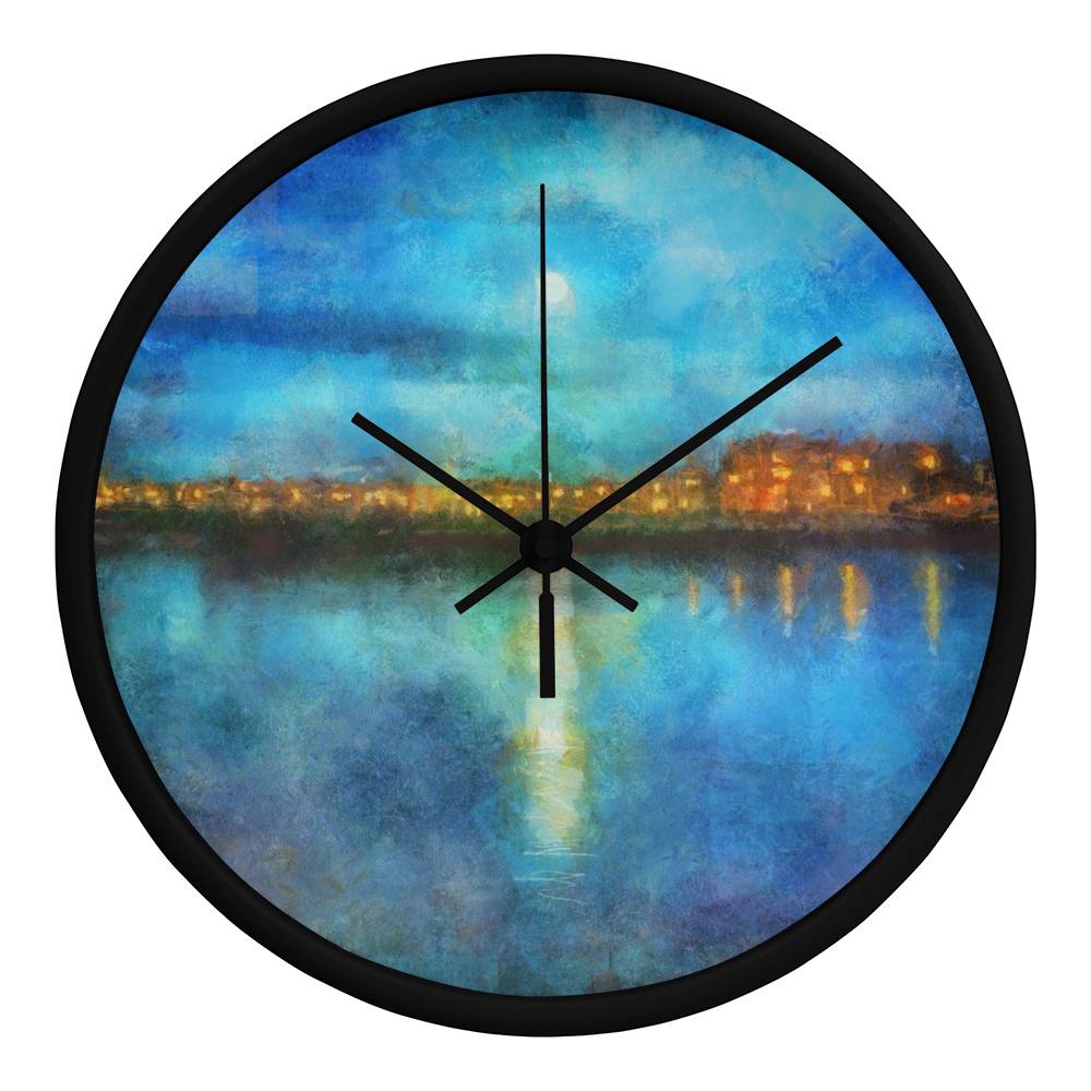 Portobello Moonlight | Wall Art Clock | Scotland