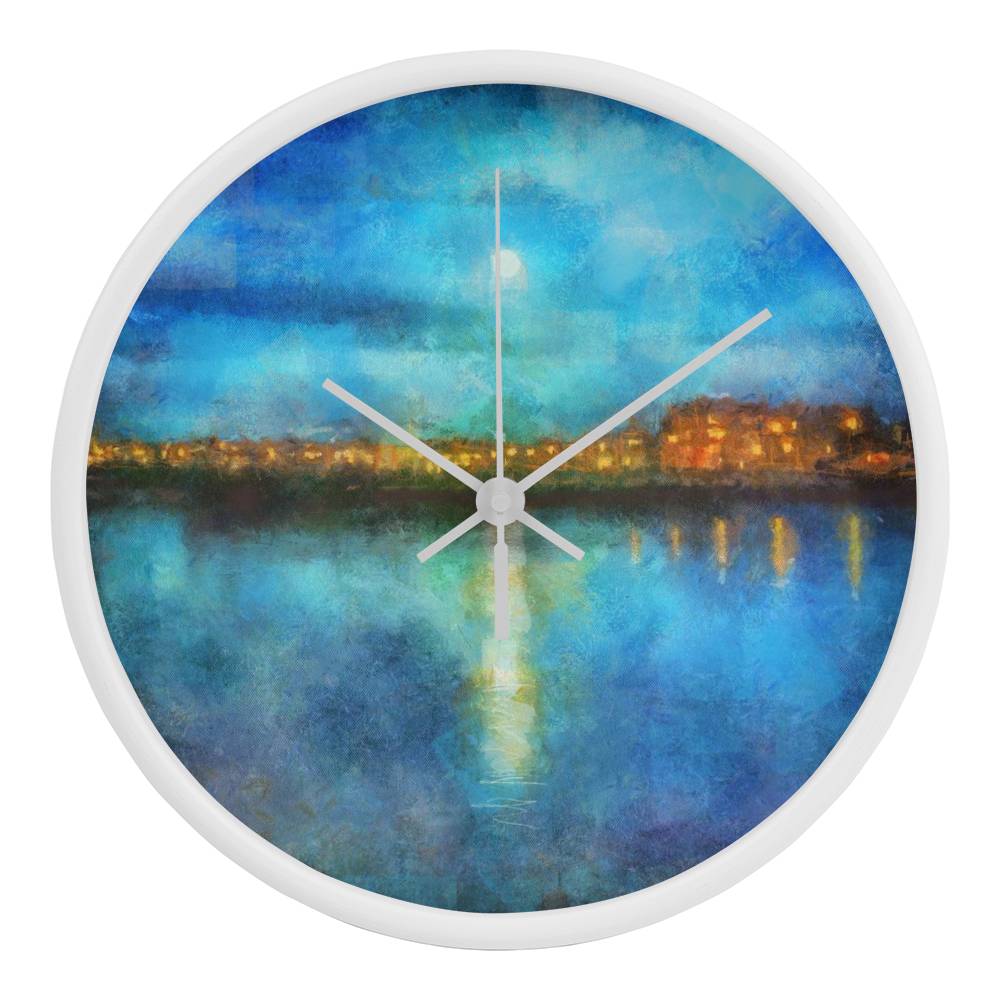 Portobello Moonlight | Wall Art Clock | Scotland