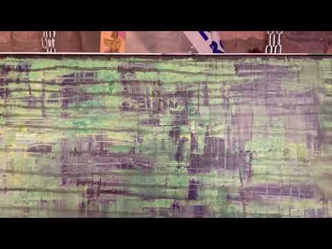 Schimmernde Waldhorizonte Ursprüngliche abstrakte Malerei