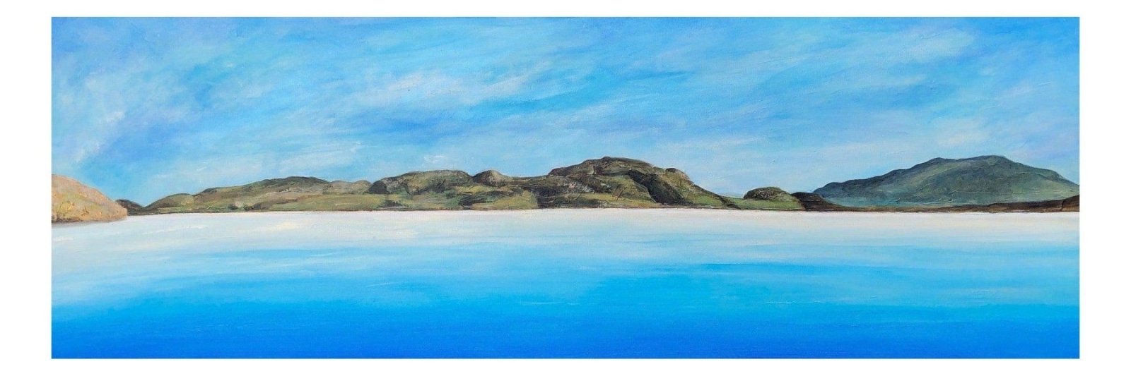 Reef Beach Lewis-Panoramic Prints-Hebridean Islands Art Gallery-Paintings, Prints, Homeware, Art Gifts From Scotland By Scottish Artist Kevin Hunter