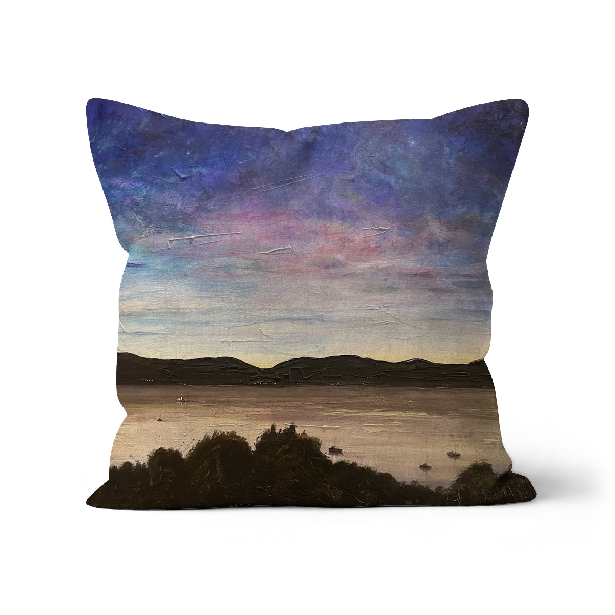 River Clyde Twilight Art Gifts Cushion