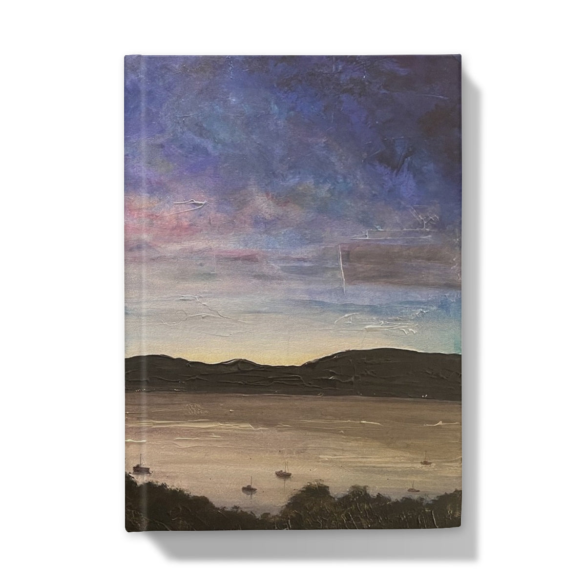 River Clyde Twilight Art Gifts Hardback Journal