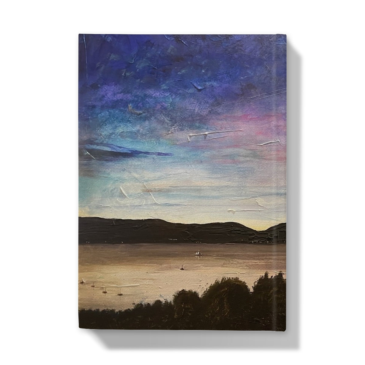 River Clyde Twilight Art Gifts Hardback Journal