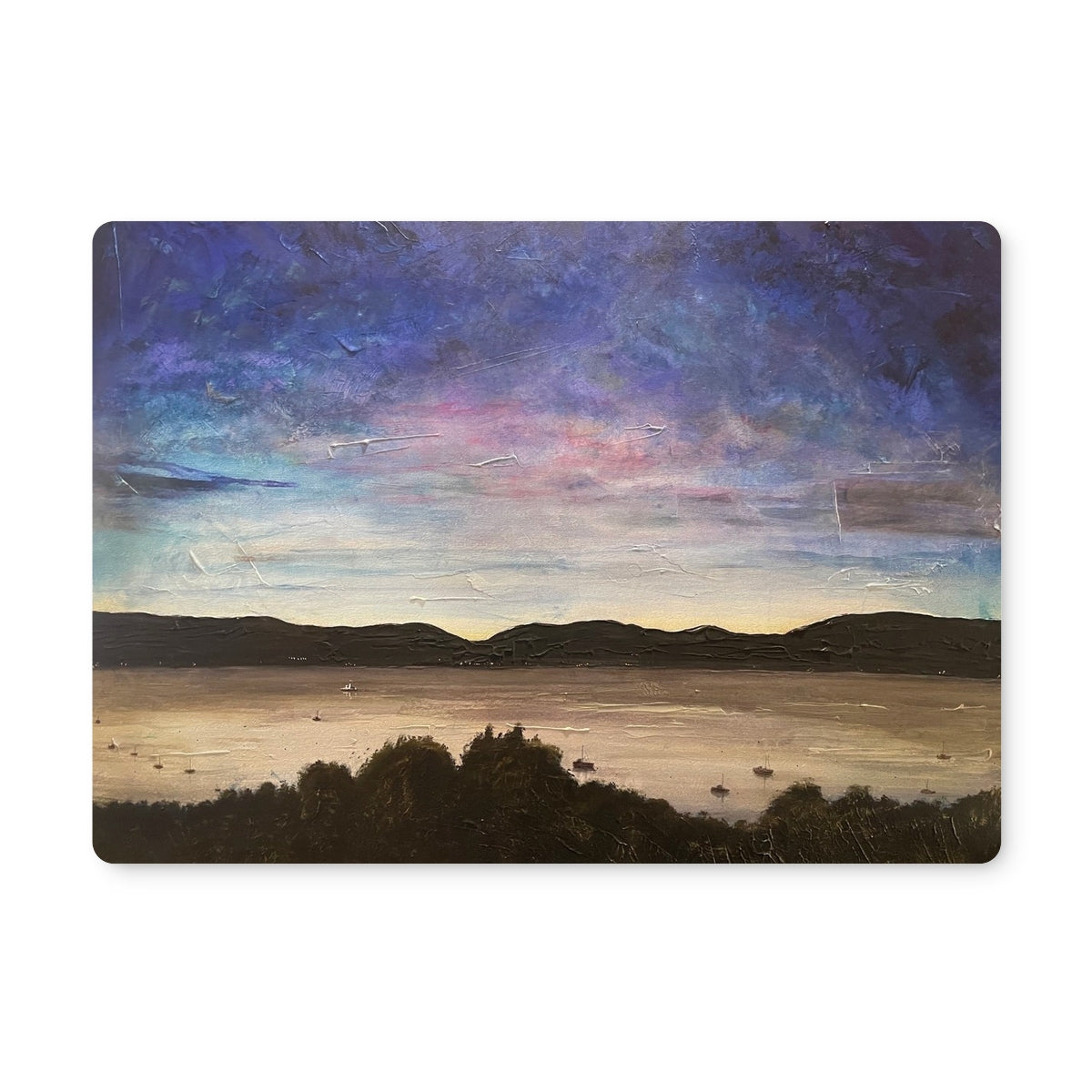 River Clyde Twilight | Scottish Art Gifts | Placemat