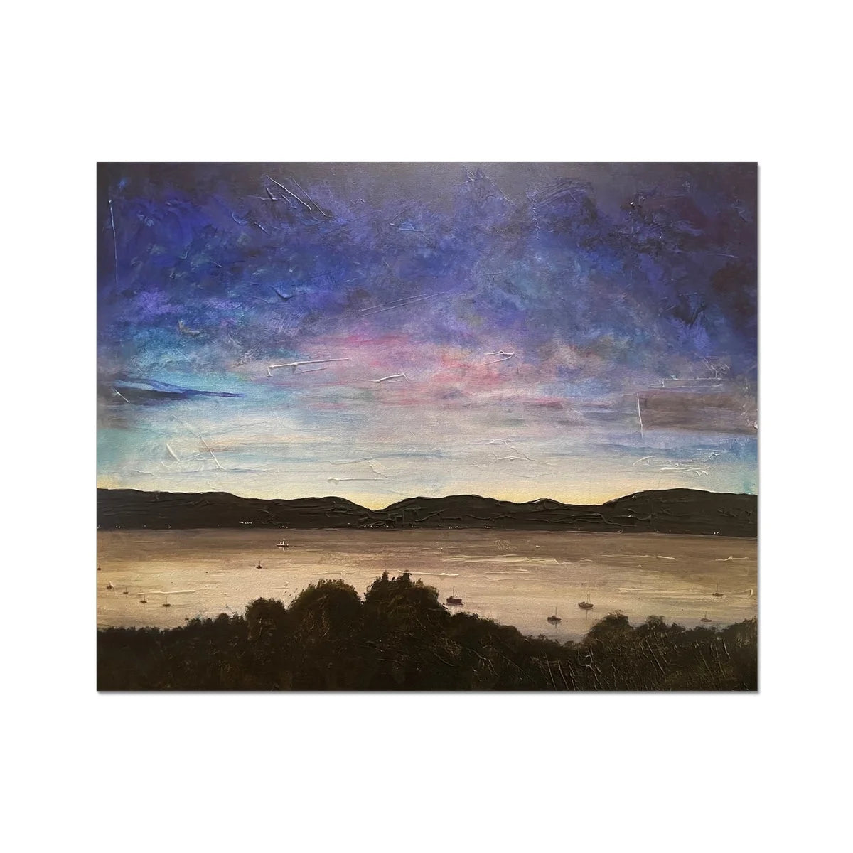 River Clyde Twilight Artist Proof Collector Print - Art Gallery Scotland Worldwide Shipping Scottish Fine Prints and Paintings Collection