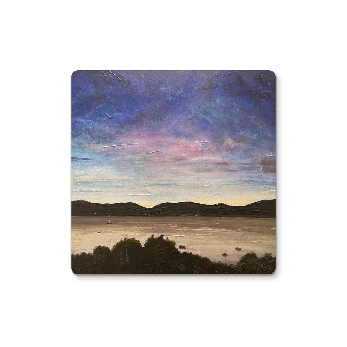 River Clyde Twilight Coaster - Art Gallery Scotland Worldwide Shipping Scottish Prints