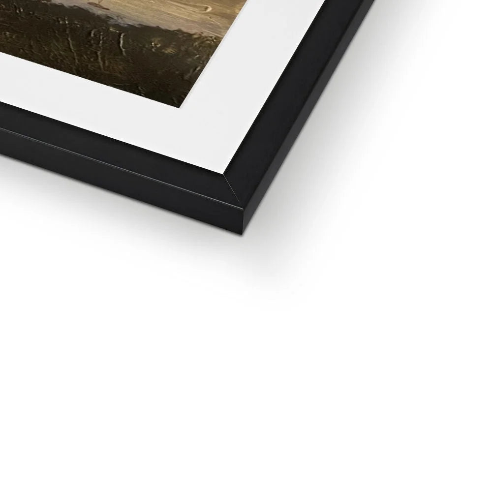 River Clyde Twilight Framed & Mounted Print - Art Gallery Scotland Worldwide Shipping Scottish Artist Fine Prints and Paintings Collection