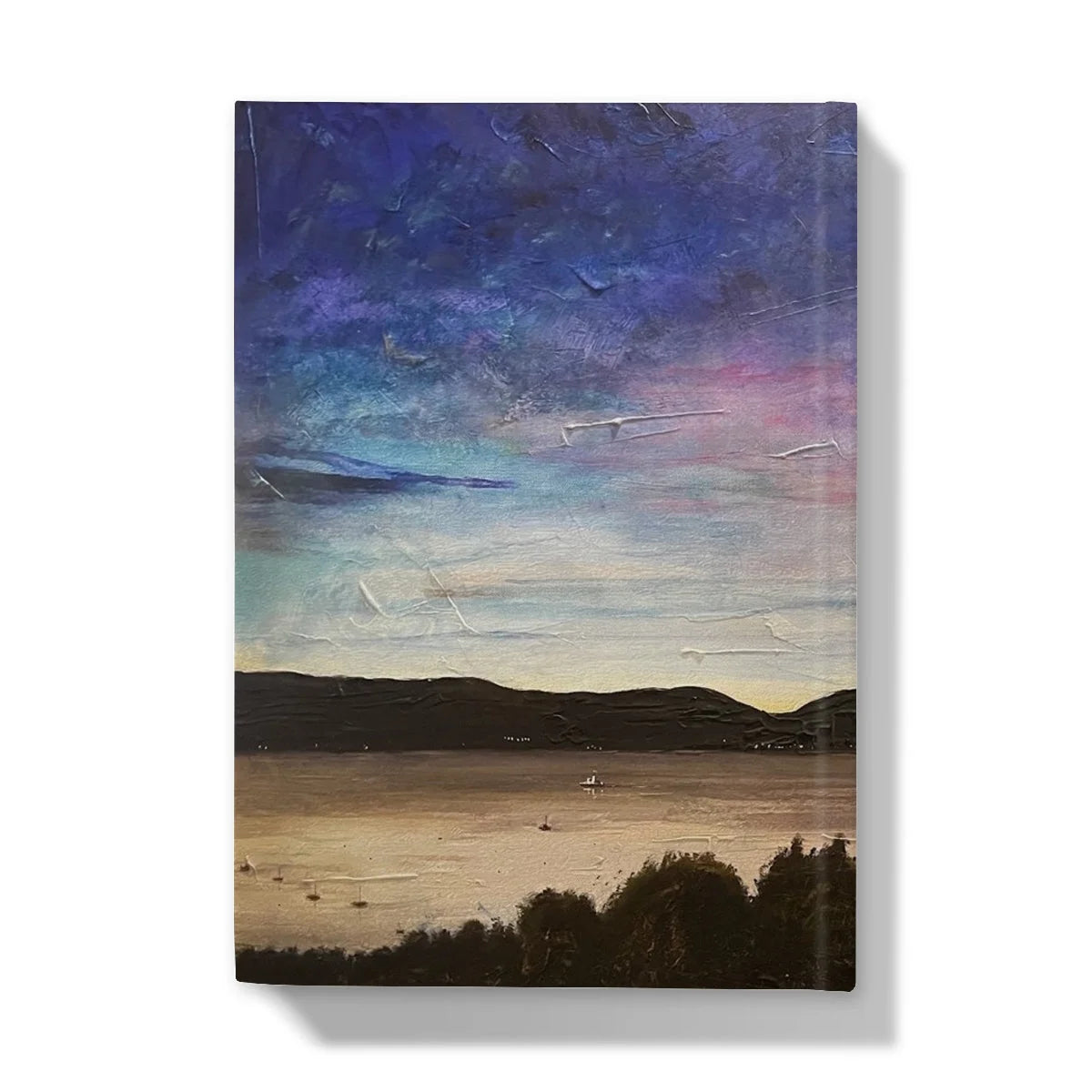 River Clyde Twilight Hardback Journal - Art Gallery Scotland Worldwide Shipping Scottish Prints