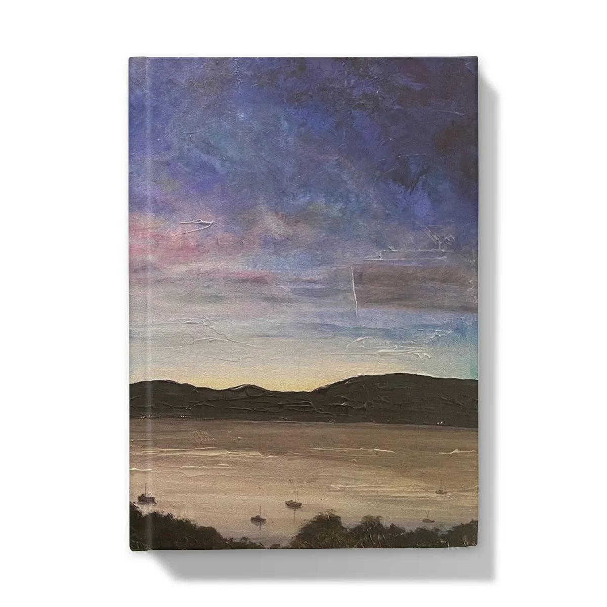 River Clyde Twilight Hardback Journal - Art Gallery Scotland Worldwide Shipping Scottish Prints