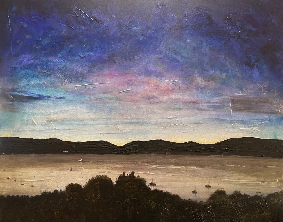 River Clyde Twilight Painting Fine Art Prints