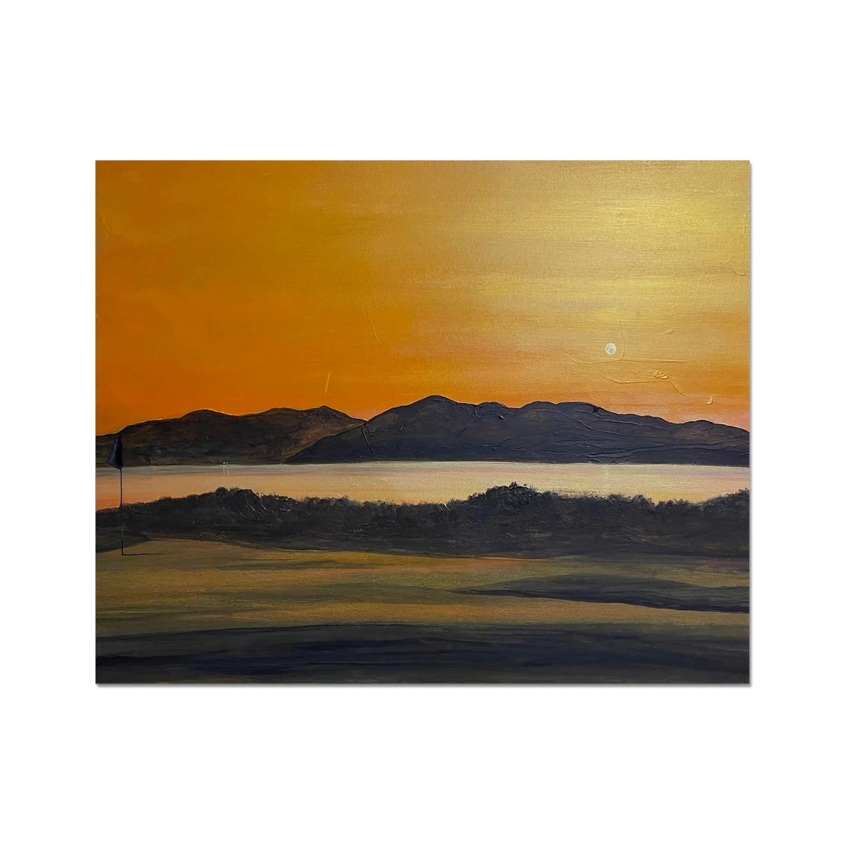 Royal Troon Golf Course 5th Green Artist Proof Collector Print - Arran Art Gallery Scotland Worldwide Shipping Scottish Landscape by Hunter