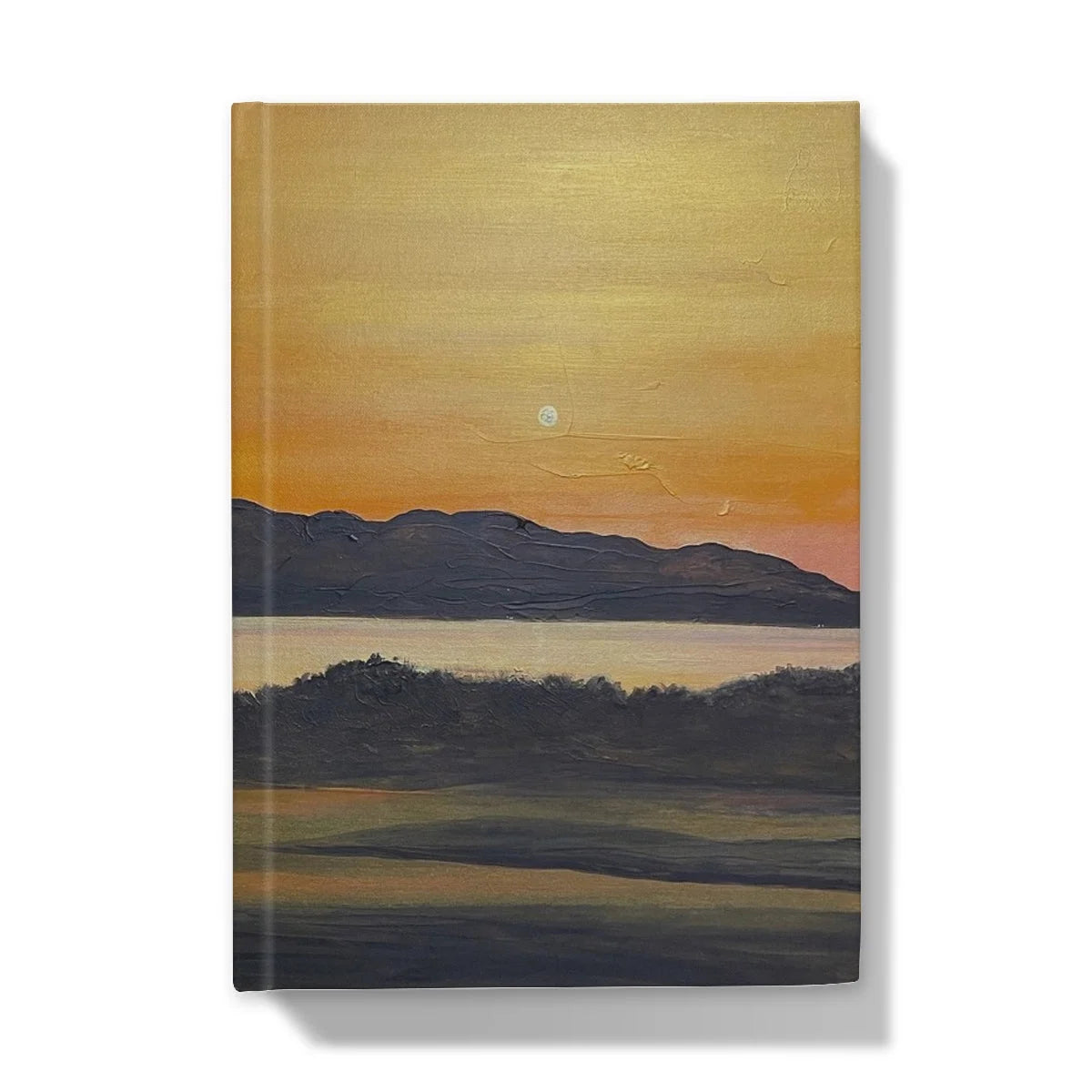Royal Troon Golf Course 5th Green Hardback Journal - Arran Art Gallery Scotland Worldwide Shipping Scottish Landscape by Artist Hunter