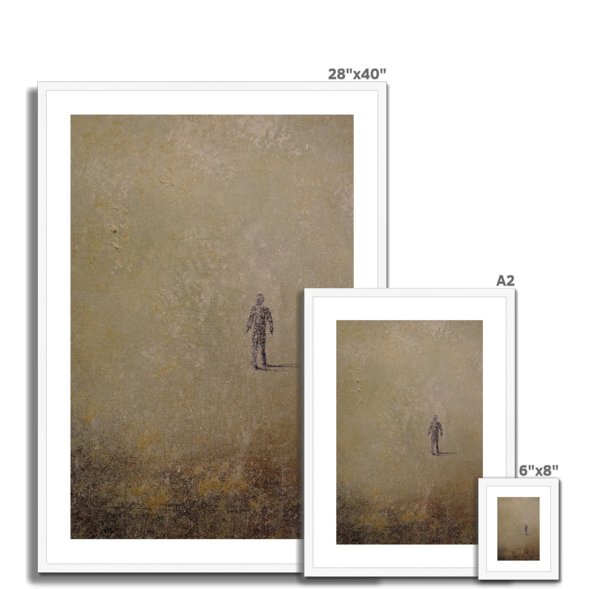 Scottish Paintings - ' Into The Munro Mist ' Framed & Mounted Print