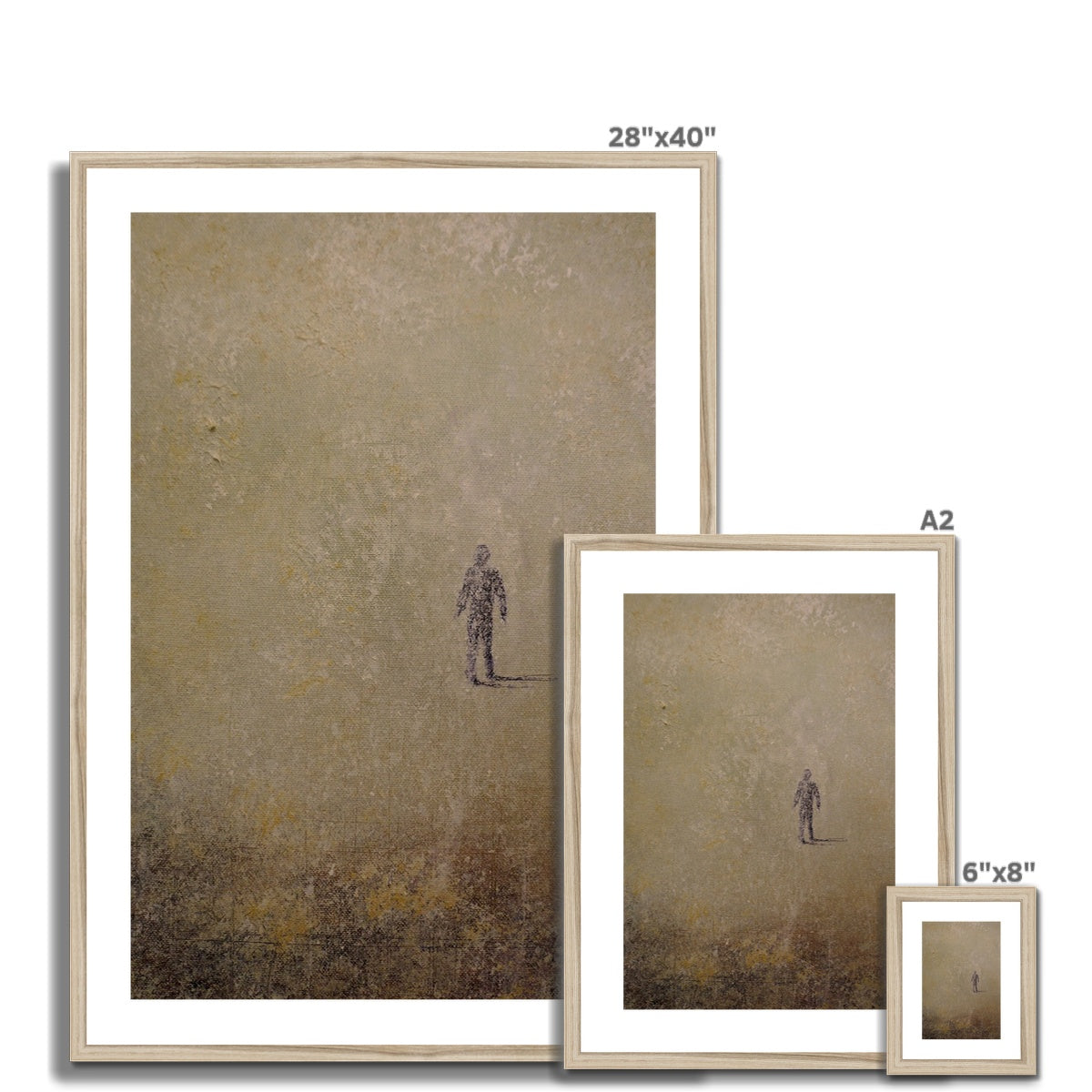 Scottish Paintings - ' Into The Munro Mist ' Framed & Mounted Print
