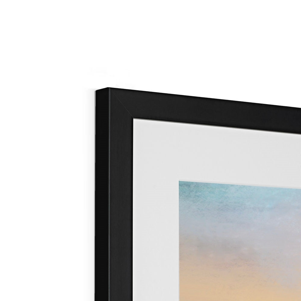Scottish Paintings - ' Stac Pollaidh Dusk ' Framed & Mounted Print