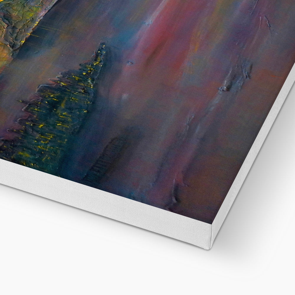 Scottish Paintings - ' Sunset Over Gourock ' Canvas