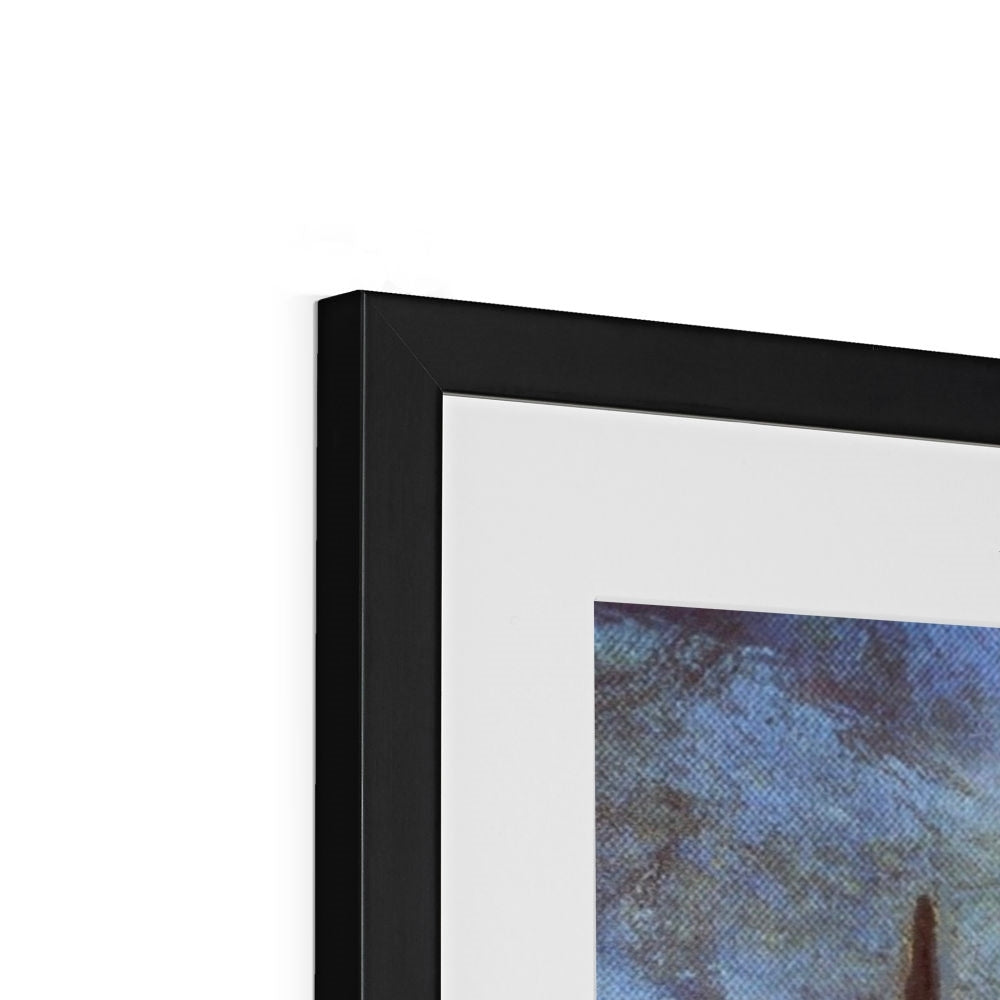 Scottish Paintings - ' The Moonlit Stag ' Framed & Mounted Print