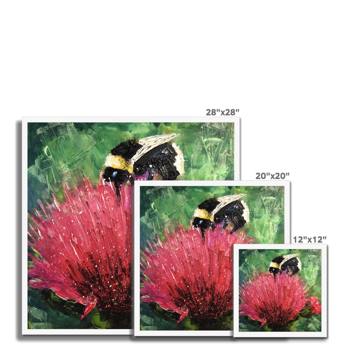 Scottish Paintings - ' The Thistle & The Bee ' Framed Print