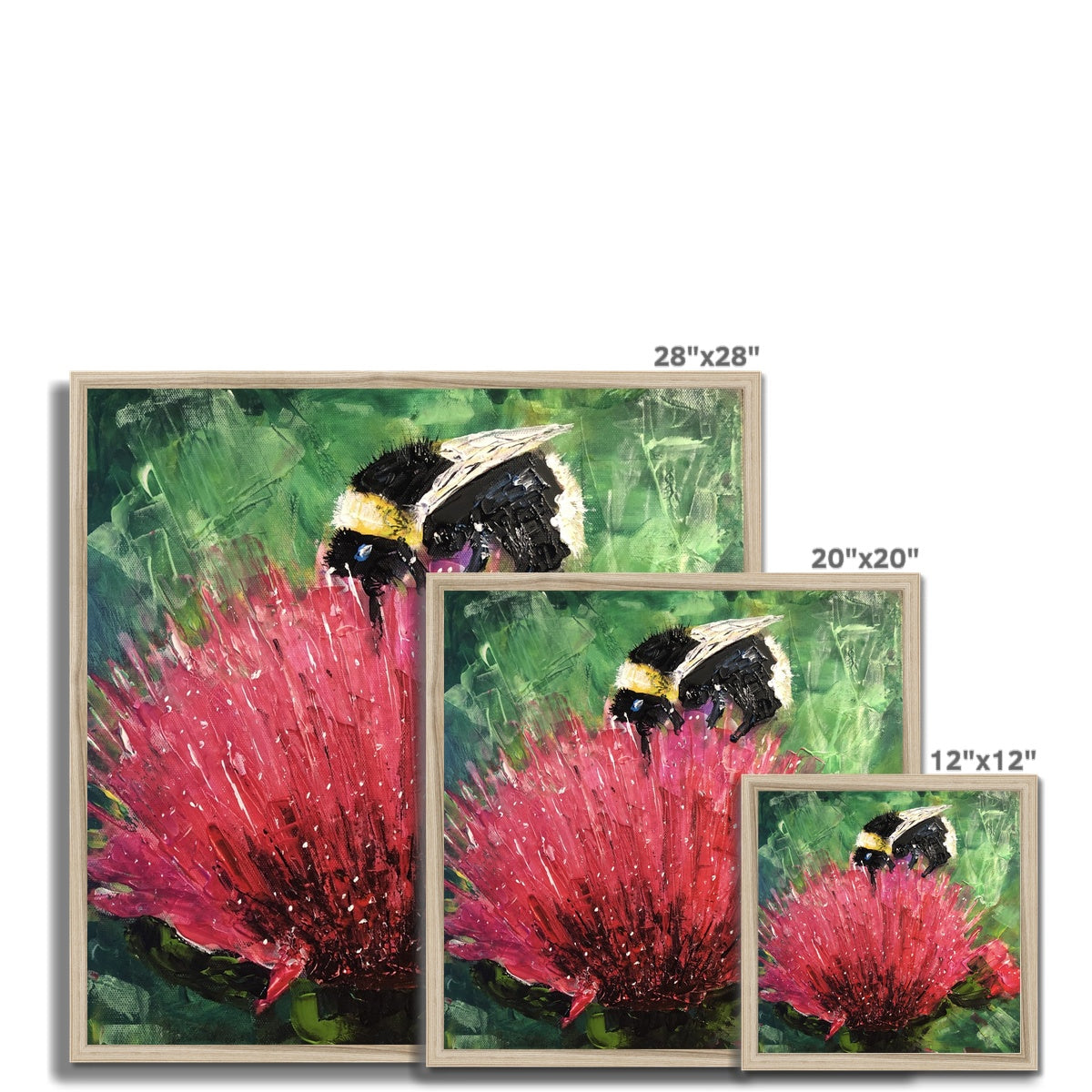 Scottish Paintings - ' The Thistle & The Bee ' Framed Print