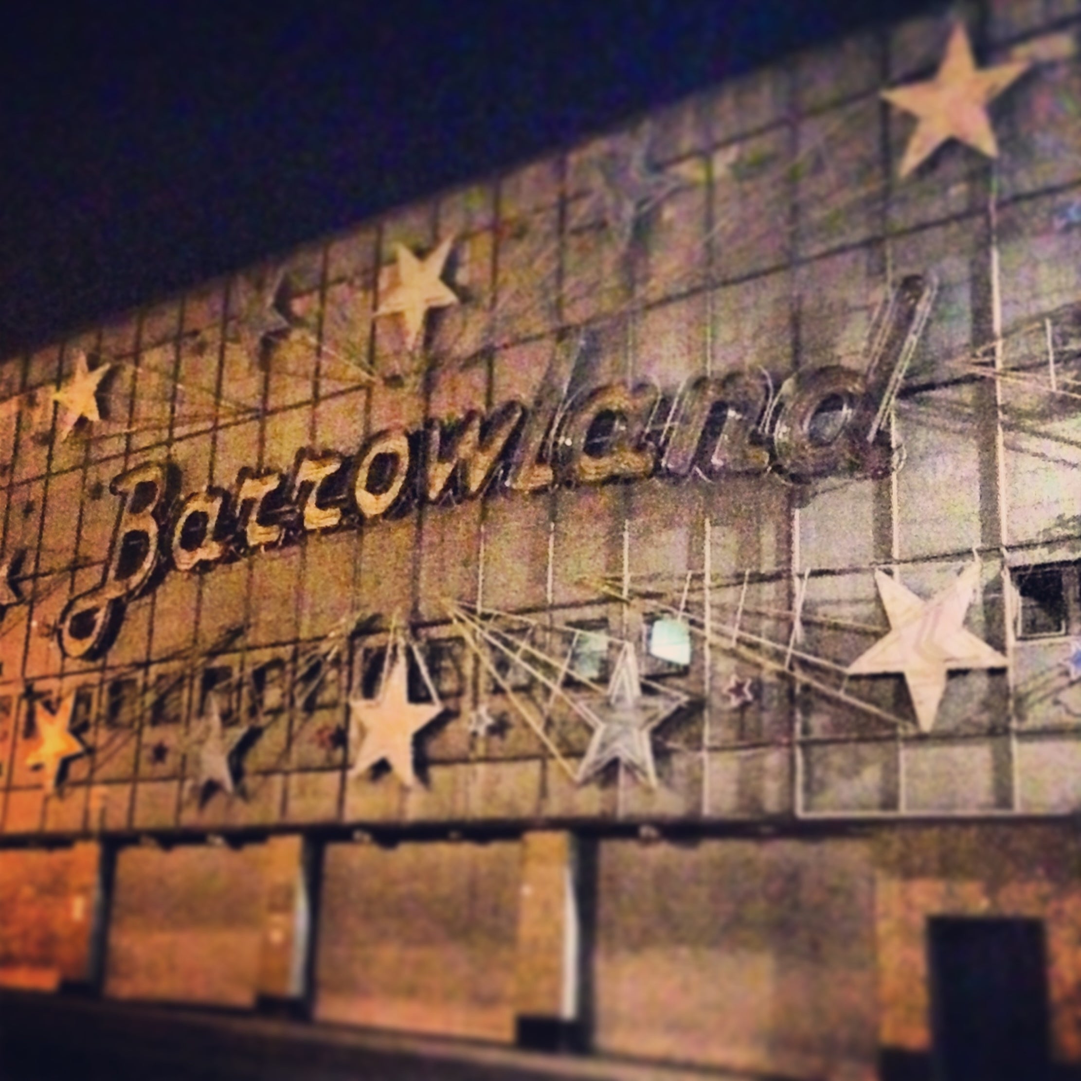 Shows Over Glasgow Barrowlands Scottish Landscape Painting