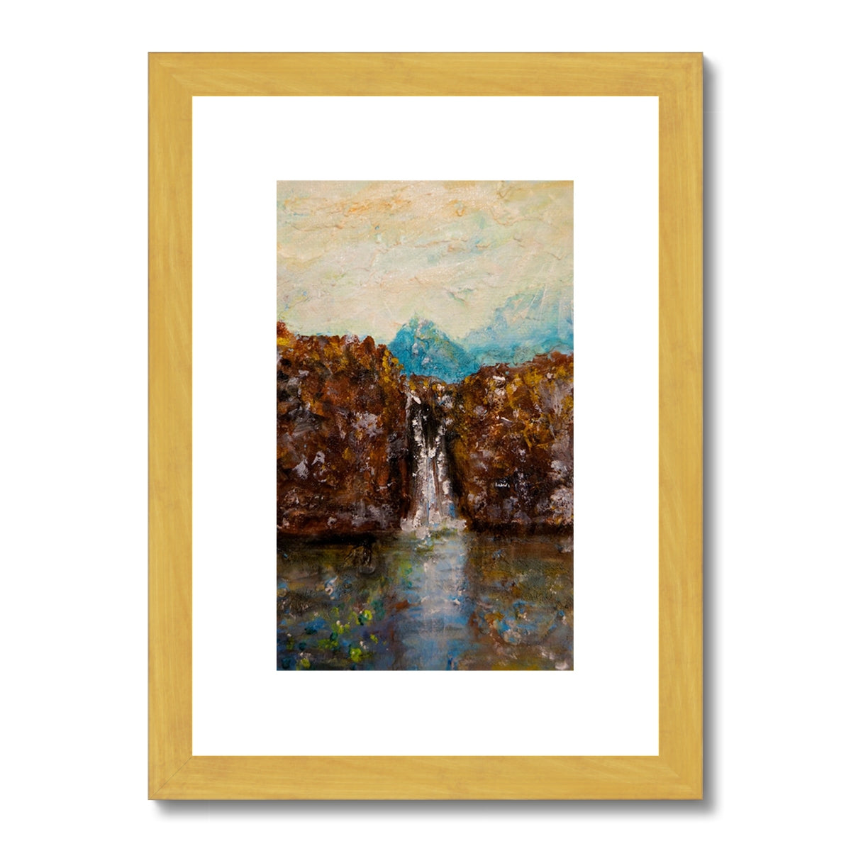 Skye Fairy Pools Antique Framed & Mounted Print