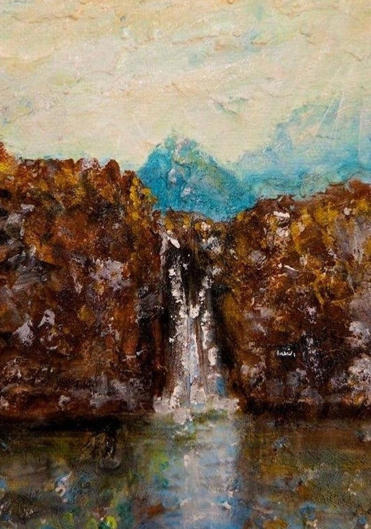 Skye Fairy Pools Scottish Landscape Painting