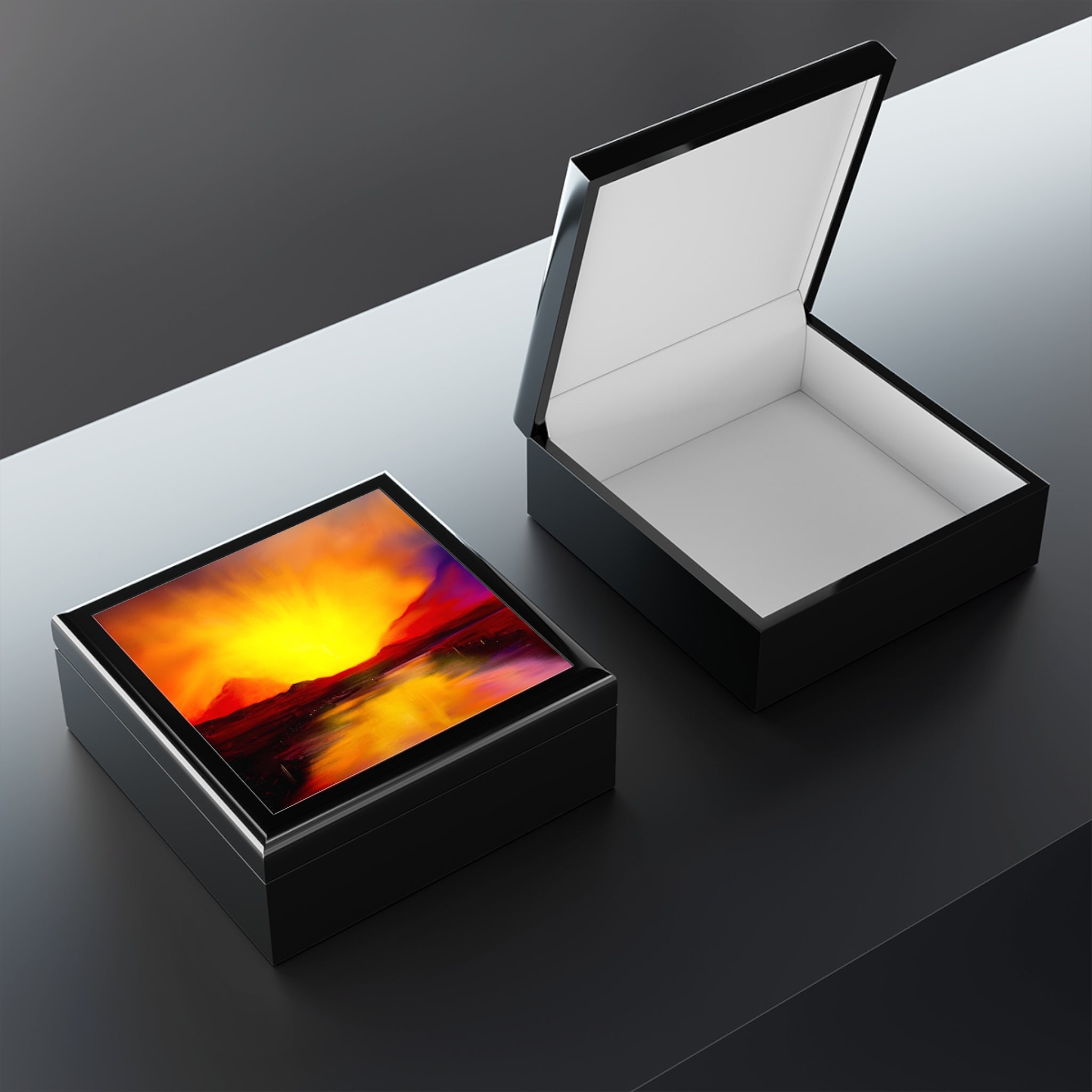 Skye Sunset | Art Jewelry Box | Scotland