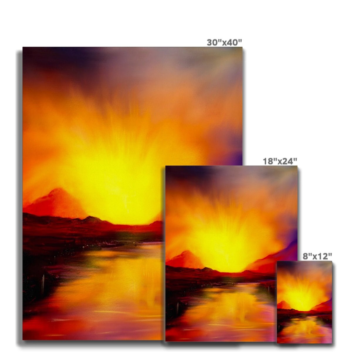 Skye Sunset Painting | Canvas From Scotland