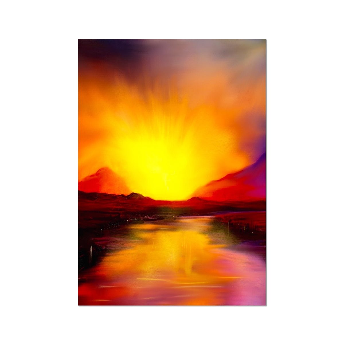 Skye Sunset Painting Scotland | Signed Scottish Fine Art Prints