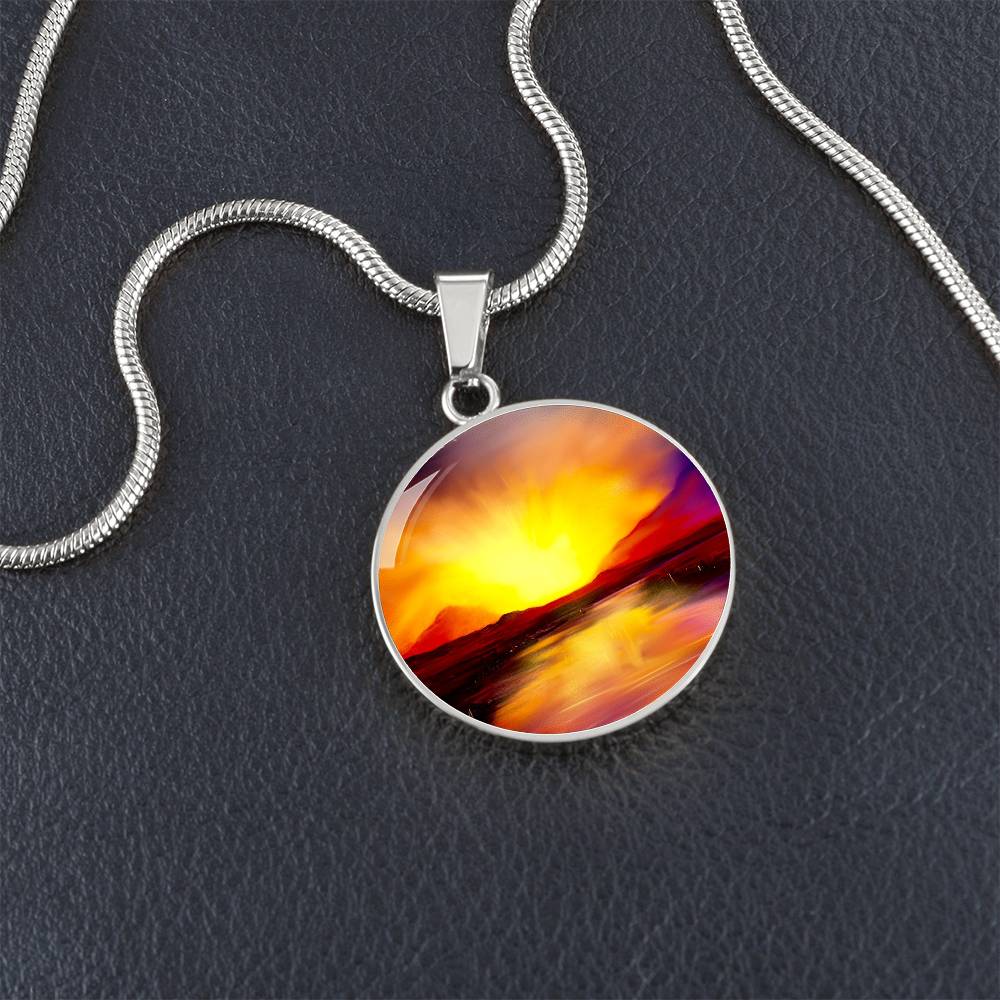 Skye Sunset | Scottish Art Jewellery | Luxury Necklace