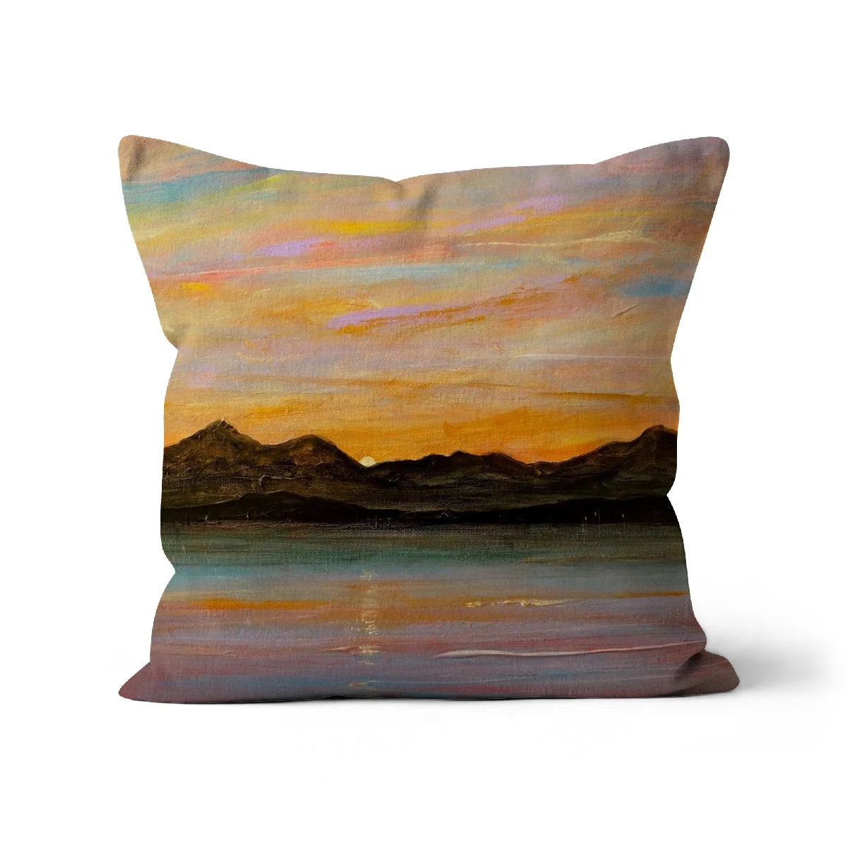 The Sleeping Warrior Arran Cushion - Art Gallery Scotland Worldwide Shipping Paintings | Prints | Gifts