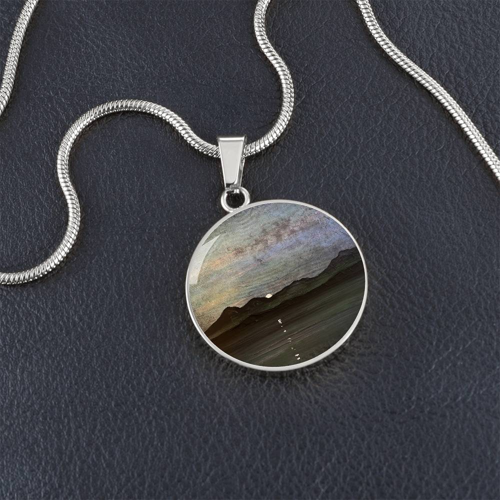 Sleeping Warrior Arran Moonlight | Scottish Art Jewellery | Luxury Necklace