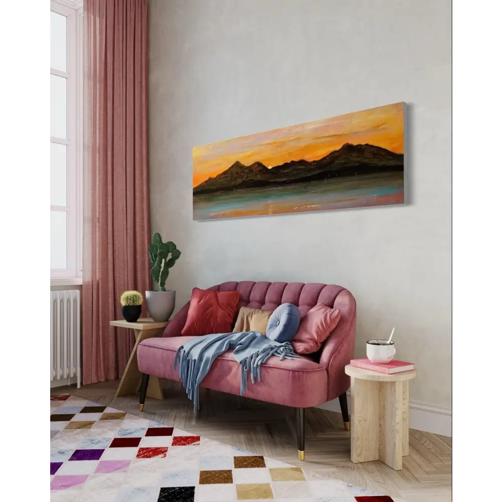 The Sleeping Warrior Arran Panoramic Statement Interior Wall Art Canvas