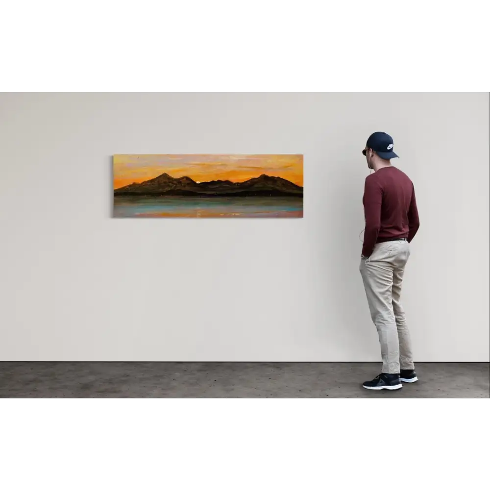 The Sleeping Warrior Arran Panoramic Statement Interior Wall Art Canvas