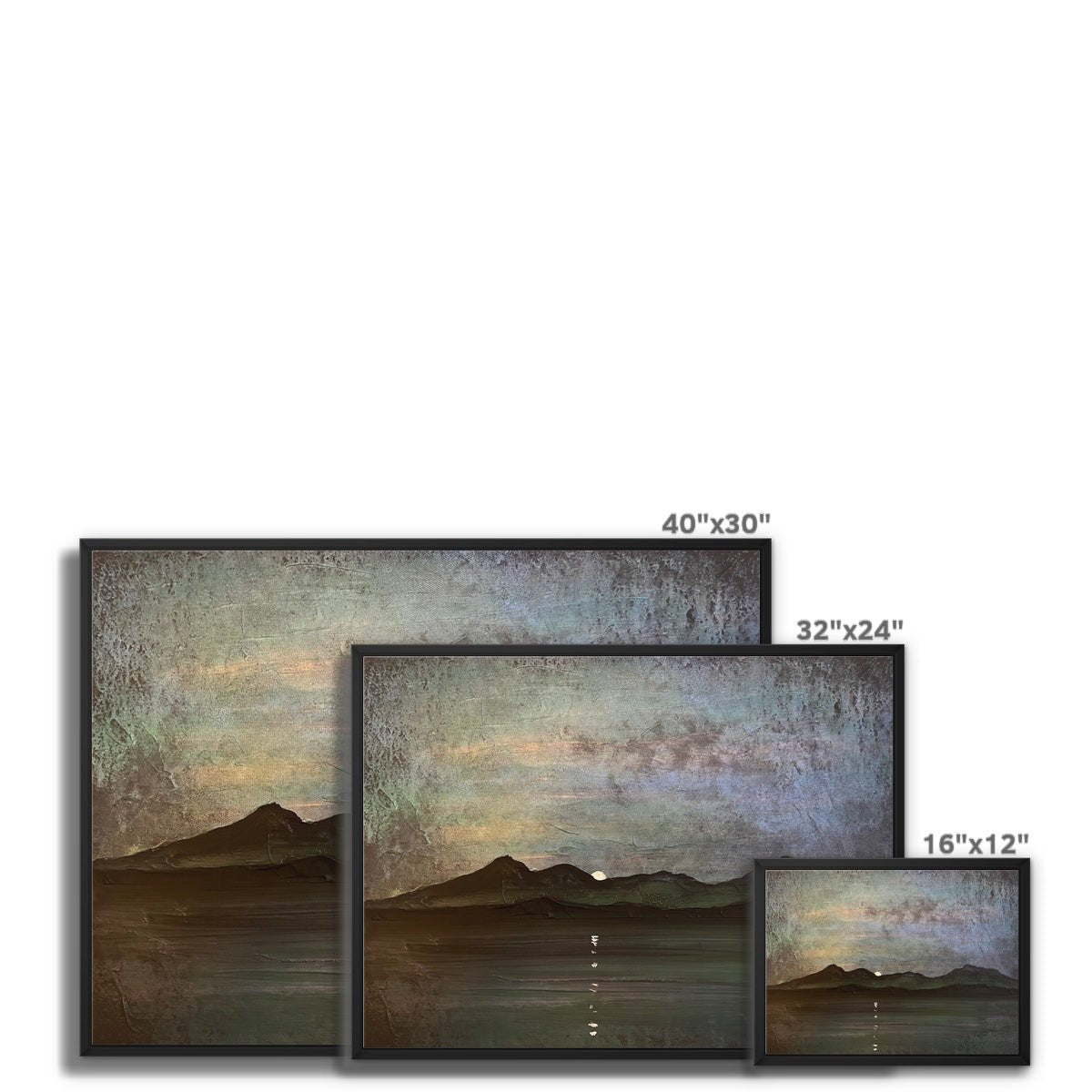 Sleeping Warrior Moonlight Arran Painting | Framed Canvas Prints From Scotland