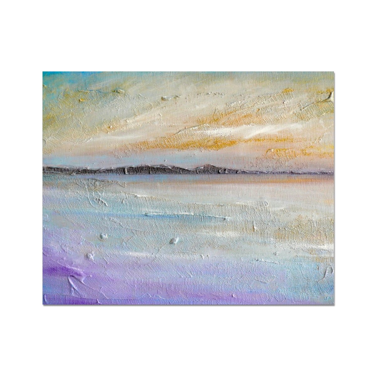 Sollas Beach North Uist Painting | Artist Proof Collector Prints From Scotland-Artist Proof Collector Prints-Hebridean Islands Art Gallery-20"x16"-Paintings, Prints, Homeware, Art Gifts From Scotland By Scottish Artist Kevin Hunter