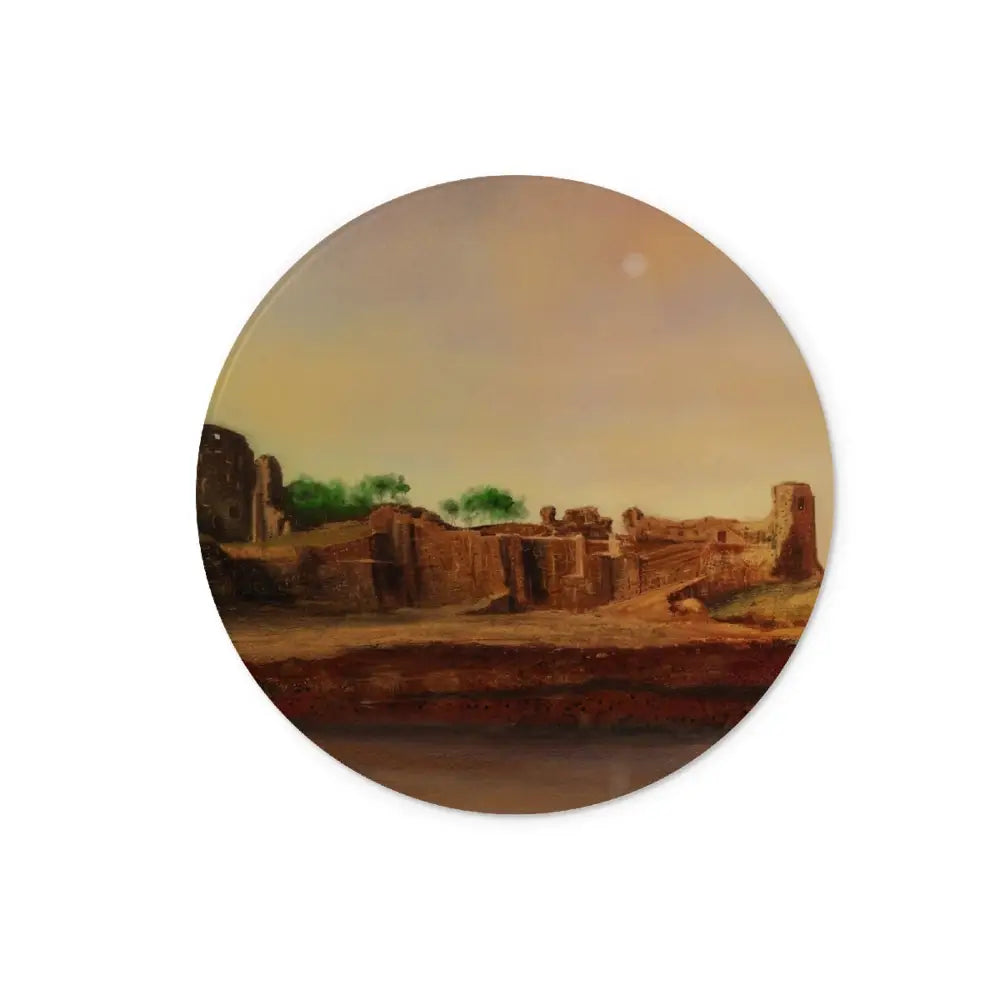Andrews Castle Glass Chopping Board Kevin Hunter Scottish Artist Tempered
