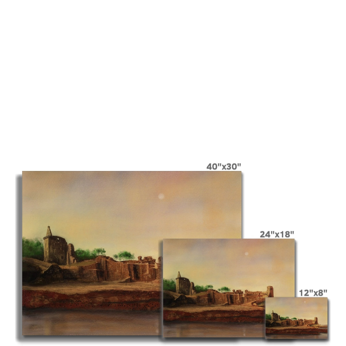 St Andrews Castle Painting | Canvas Prints From Scotland