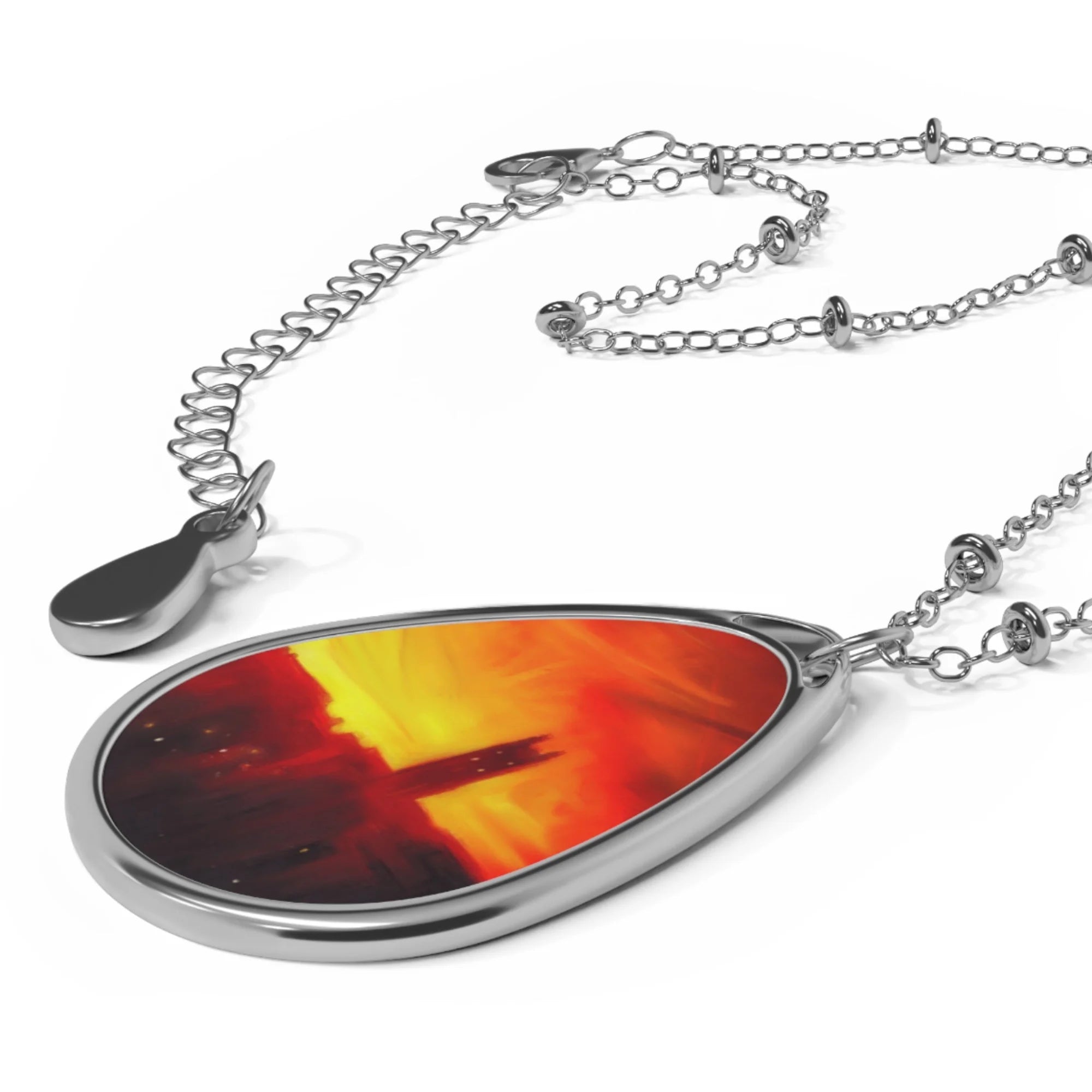 St Stephen’s Church Stockbridge Sunset | Scottish Art Jewellery | Necklace - Edinburgh & Glasgow Gallery Scotland Worldwide Shipping