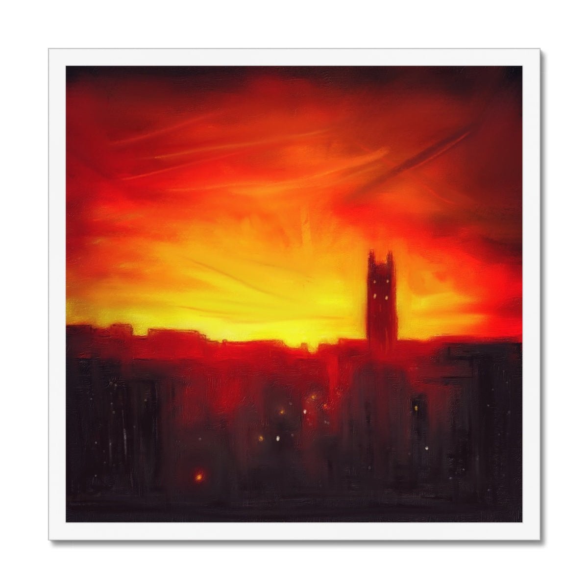 St Stephen's Church Sunset Painting | Framed Prints From Scotland