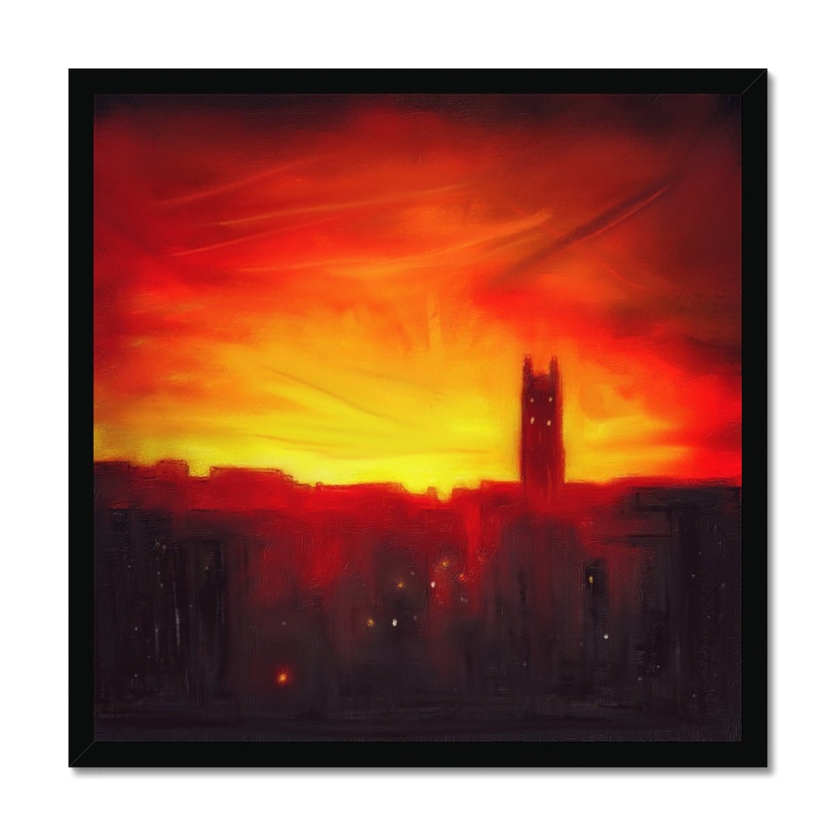 St Stephen's Church Sunset Painting | Framed Prints From Scotland