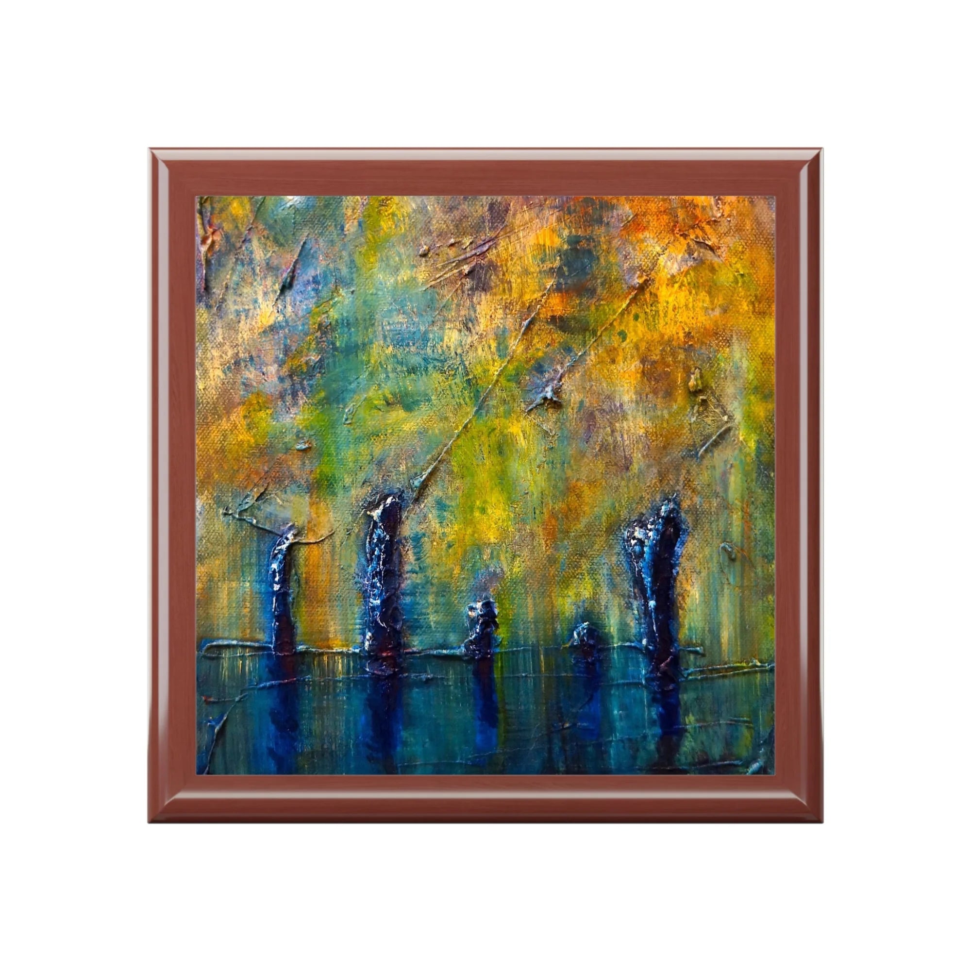 Stenness Moonlight | Art Jewellery Box | Scotland - Orkney Gallery Worldwide Shipping Framed Abstract Oil Hunter Scottish Prints