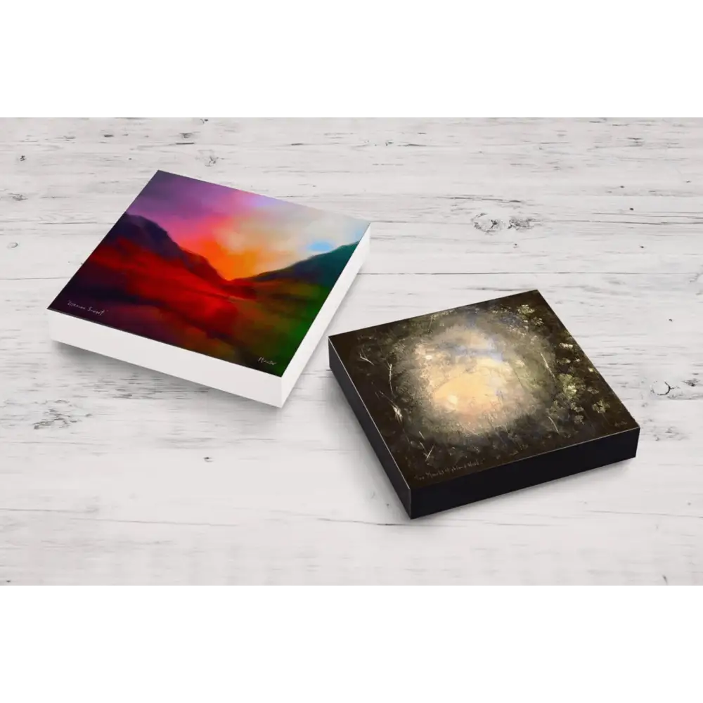 Stenness Moonlight Orkney Wooden Art Block