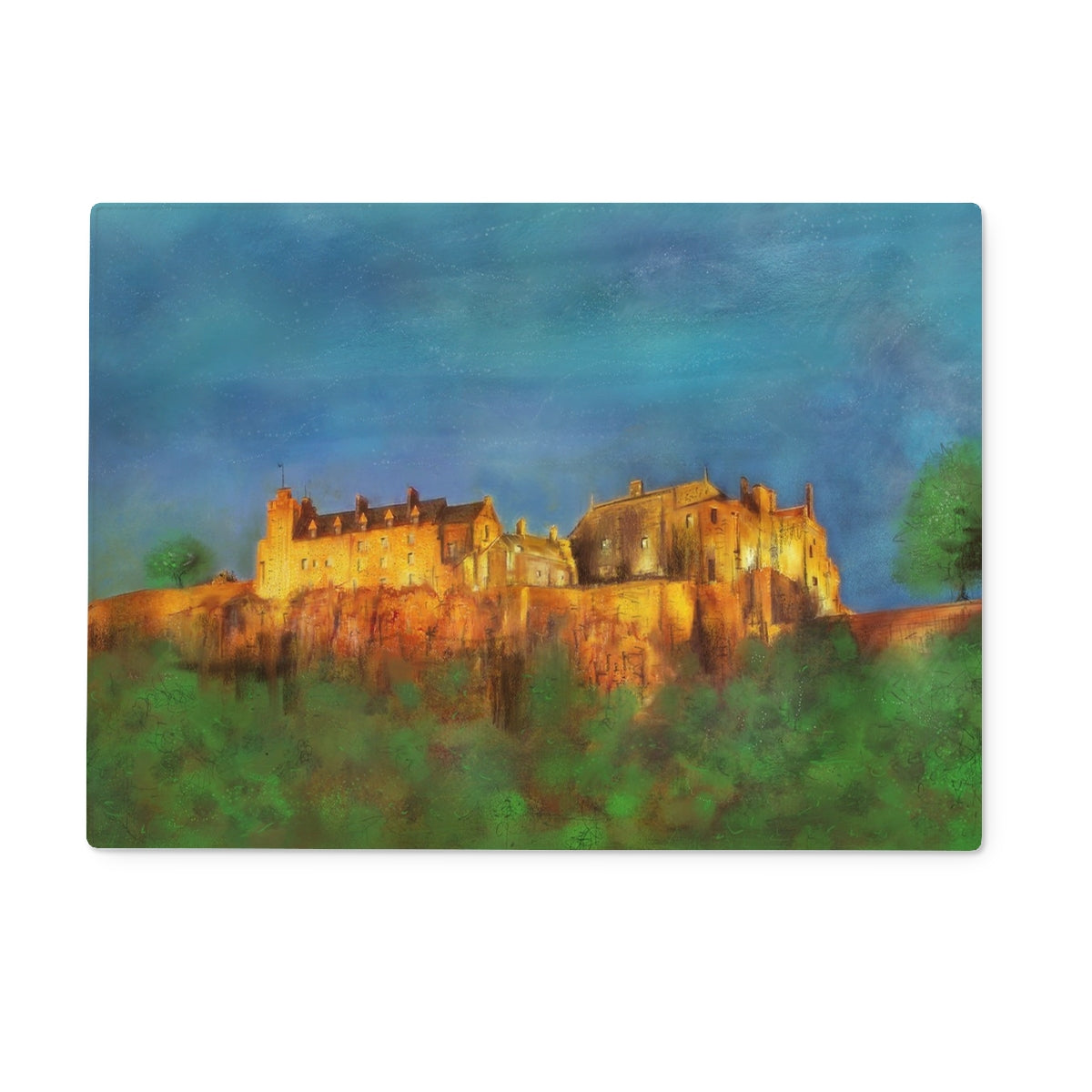 Stirling Castle Art Gifts Glass Chopping Board