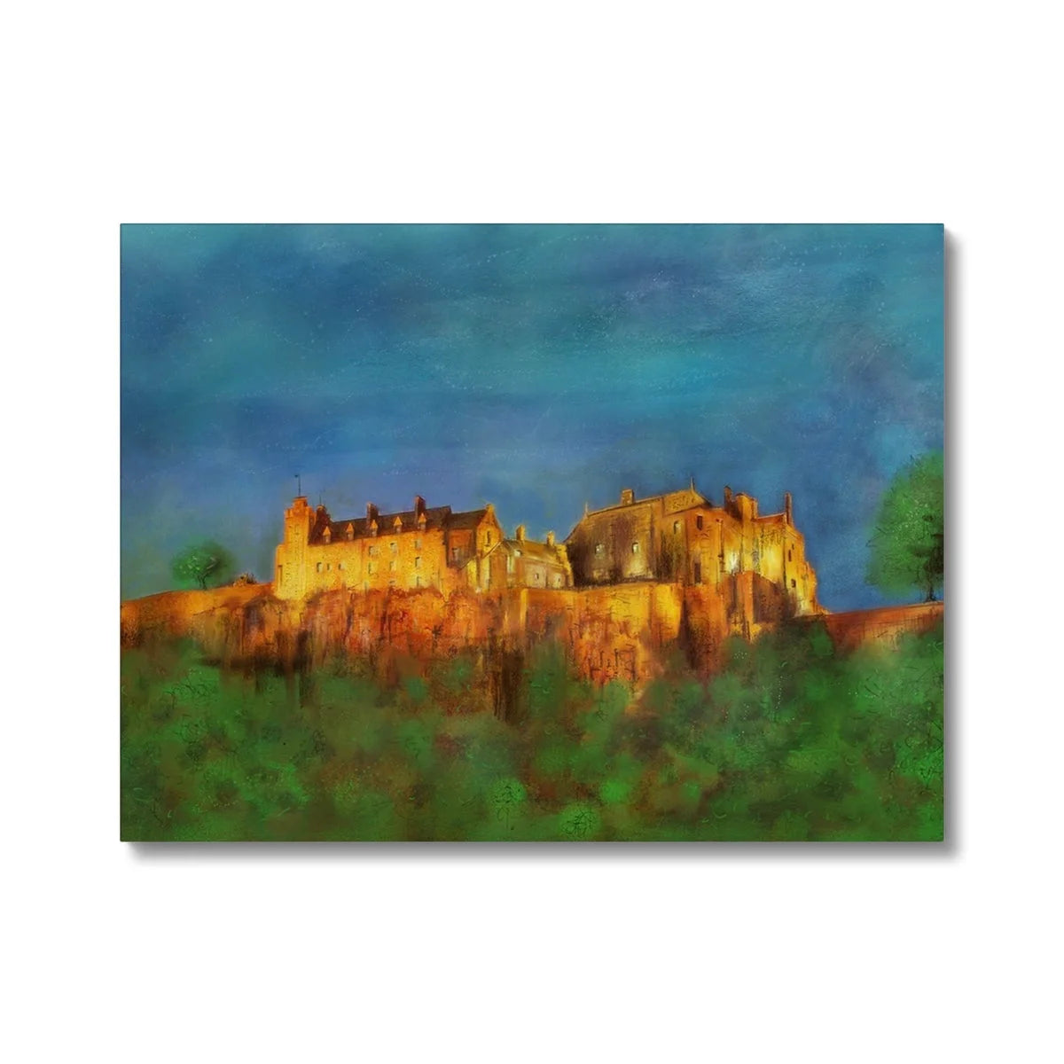 Stirling Castle Original Landscape Painting on Canvas - Historic & Iconic Art Gallery Scotland Worldwide Shipping Scottish Castles