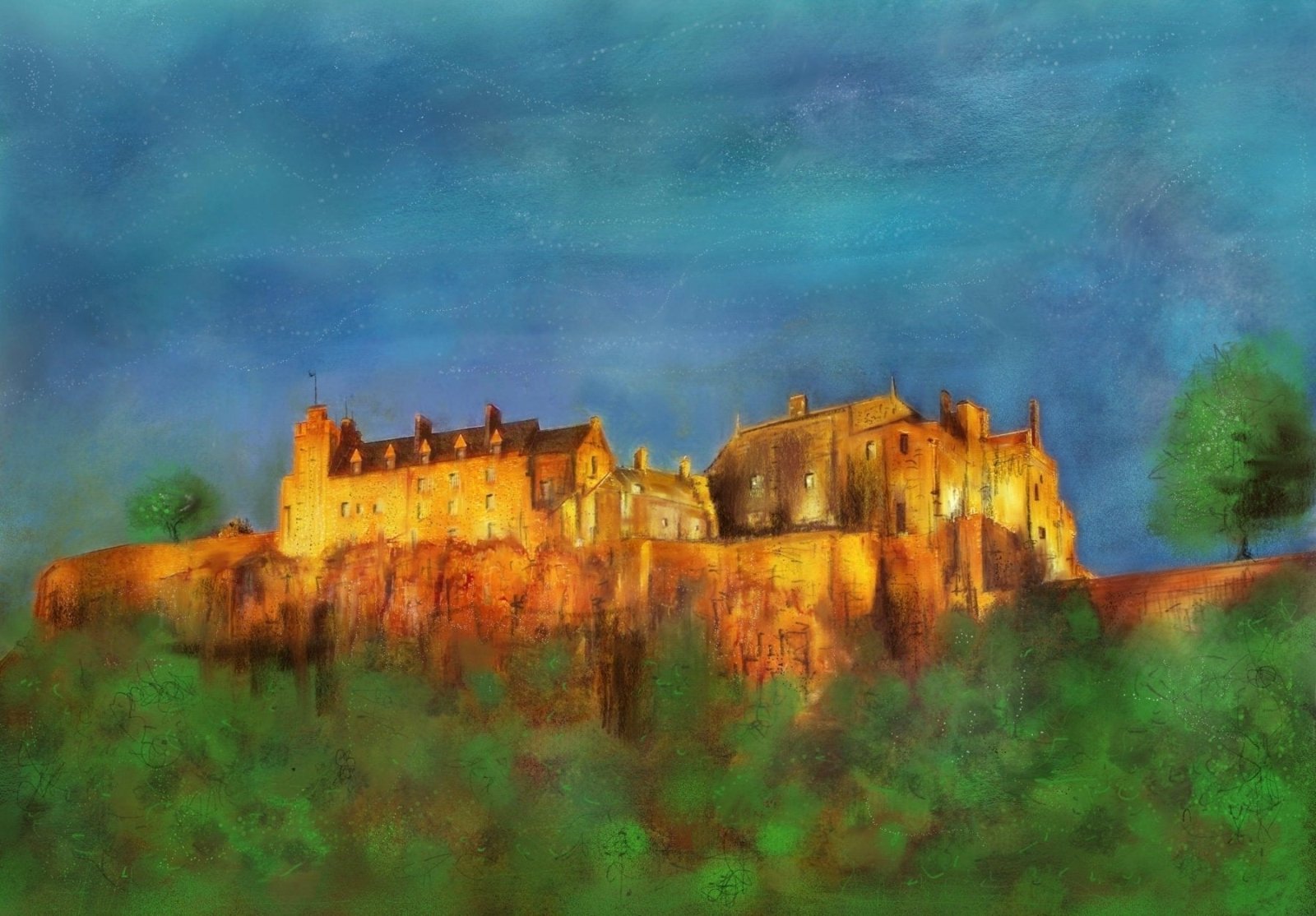 Stirling Castle Painting Fine Art Prints