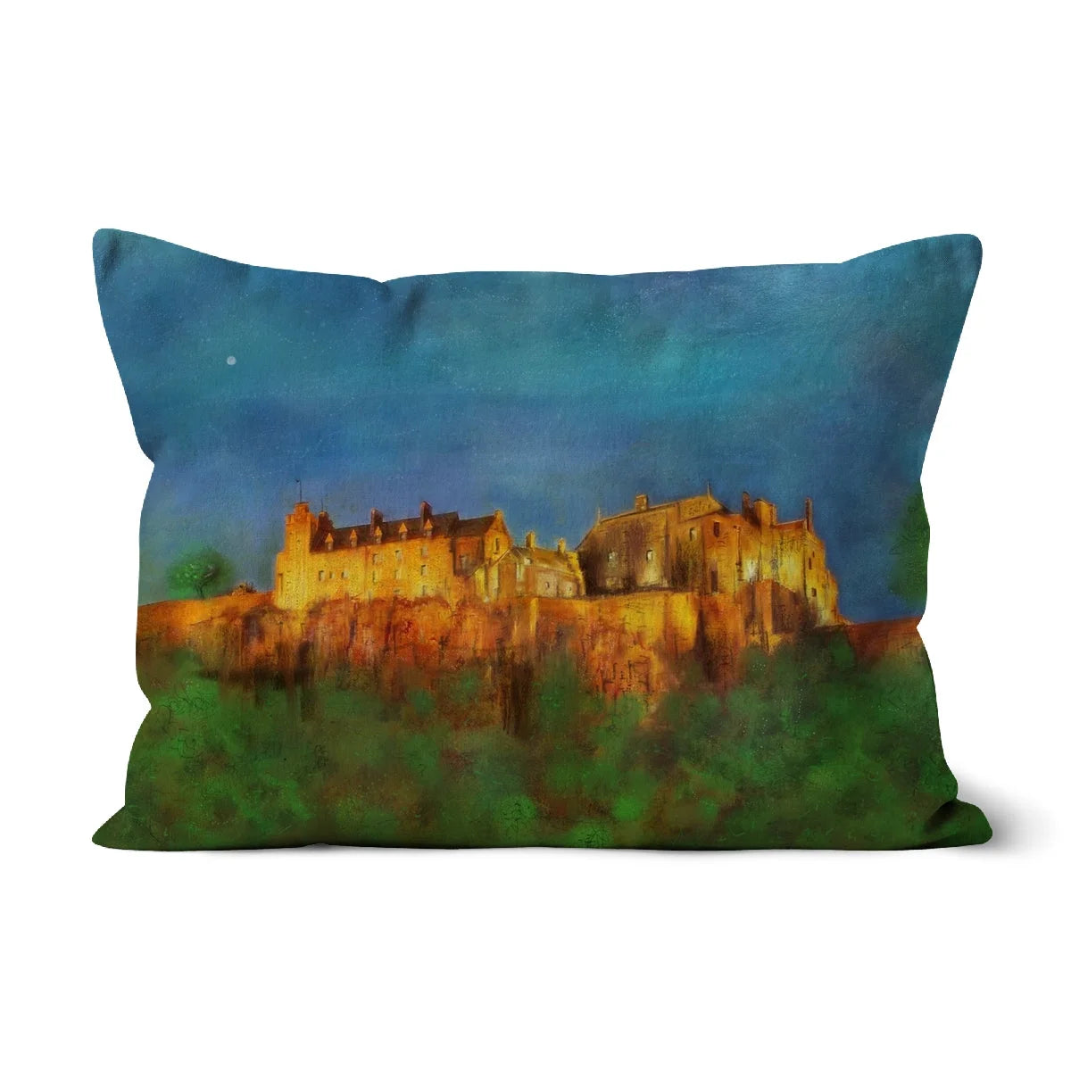 Stirling Castle Cushion - Historic & Iconic Art Gallery Scotland Worldwide Shipping Decorative Rectangular Pillow Scottish Castles