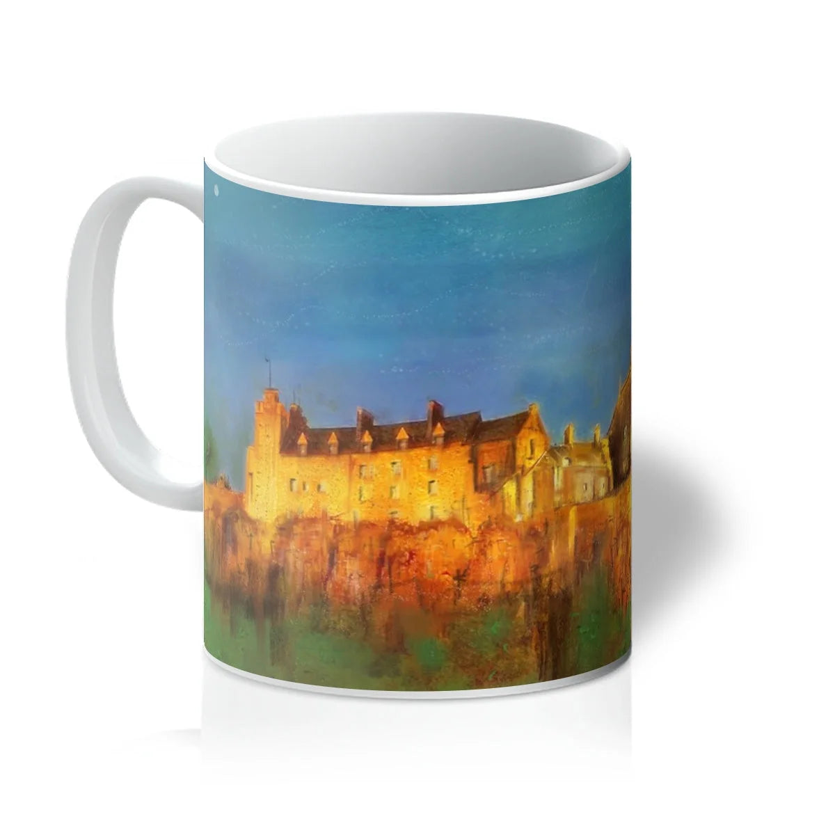 Stirling Castle Mug - Historic & Iconic Art Gallery Scotland Worldwide Shipping White Ceramic Mug Scottish Castles Paintings and Fine