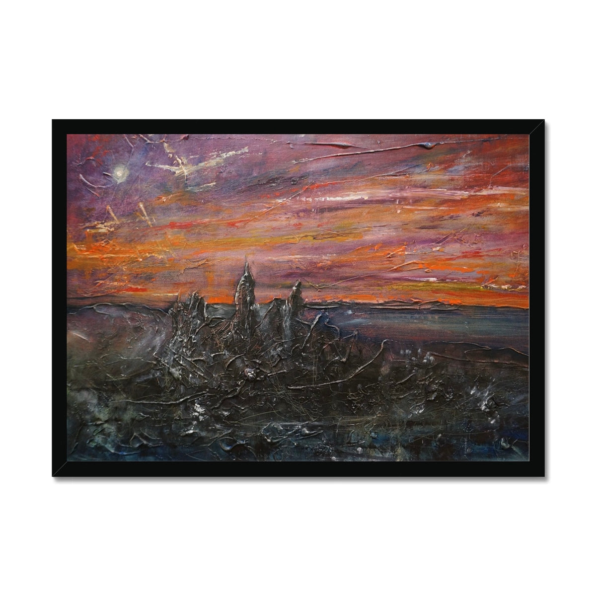 Storr Moonlight Skye Painting | Framed Prints From Scotland